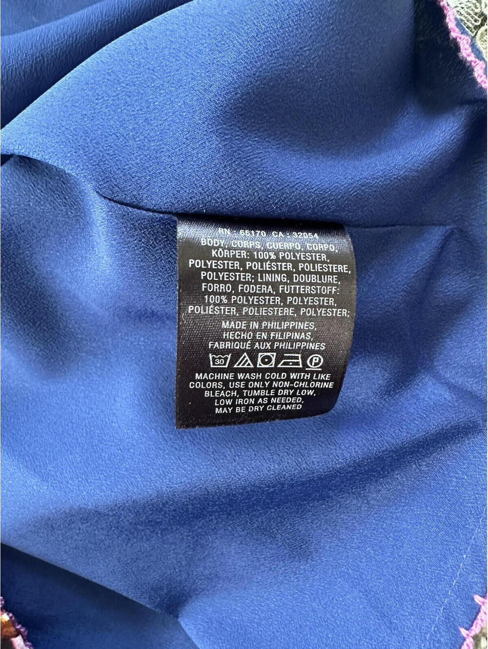 Anthropologie Moulinette Soeurs Rosado Dress 4 Blue Floral Print Cap Sleeve - Picture 9 of 9